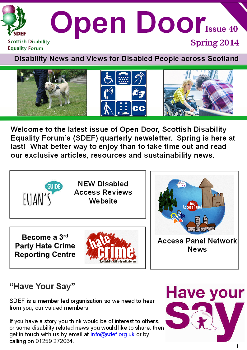 Open Door Issue 40 Front Cover